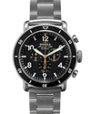 Shinola 'the Black Blizzard' Chronograph Interchangeable Strap Watch, 48mm (limited Edition) In Black