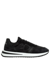 Philippe Model Tropez 2.1 Sneakers In Black Suede And Fabric In Black