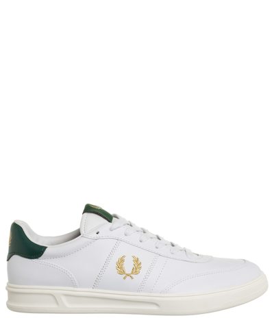 Fred Perry B400 Leather Sneakers In White