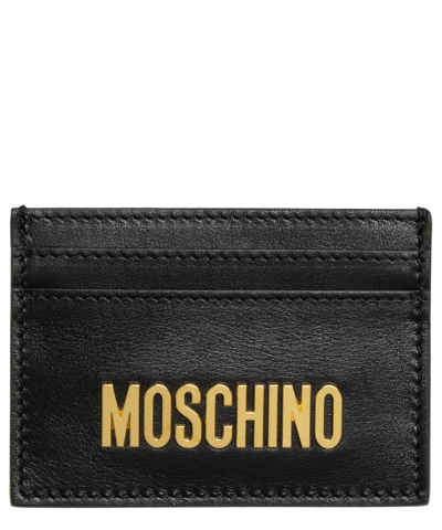 Moschino Credit Card Holder In Black