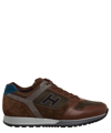 Hogan Sneakers H321 Greygreenbrown In Grey,green,brown