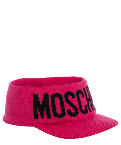 Moschino Cashmere Visor In Pink