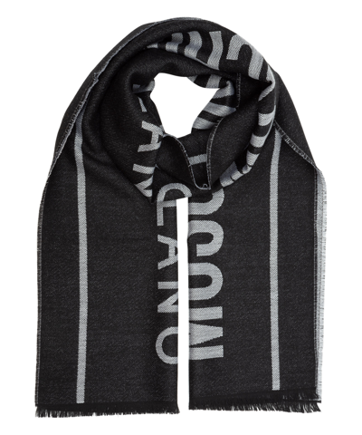 Moschino Wool Scarf In Black