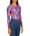 Versace Jeans Couture Tapestry Couture Tapestry Couture Bodysuit In Pink