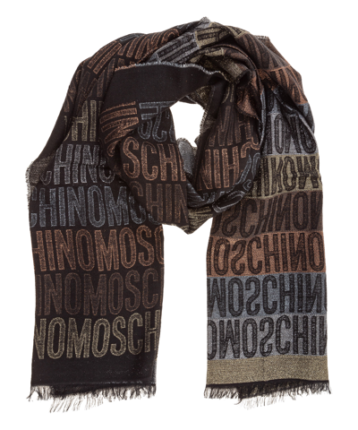 Moschino Wool Scarf In Multi