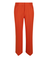 Stella Mccartney Twill Tailoring Trousers In Orange