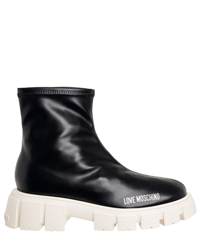 Love Moschino Ankle Boots In Black