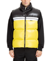 Palm Angels Vest In A Yellow And Black Tech Fabric In Yellow