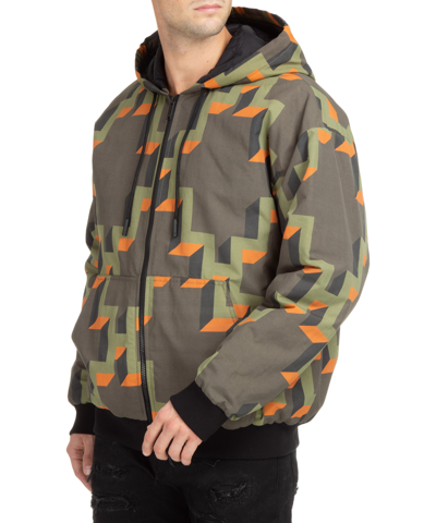 Marcelo Burlon County Of Milan Cross All Over All Over Jacket In Green