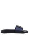 Fendi Baguette Slide Sandal In Black