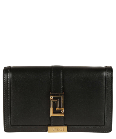 Versace Goddess Crossbody Bag In Black