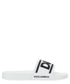 Dolce & Gabbana Gomma Pool Slides In White