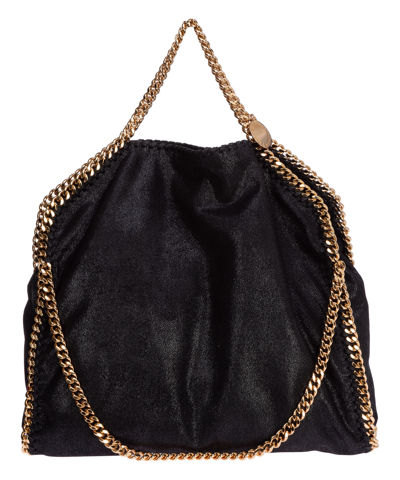 Stella Mccartney Falabella Fold Over Handbag In Black