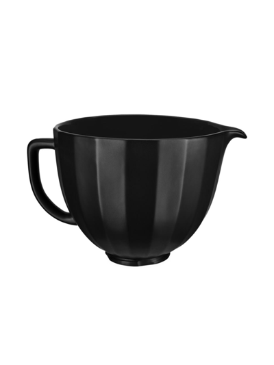 Kitchenaid Ceramic 5-quart Bowl For Tilt-head Stand Mixers In Black Shell