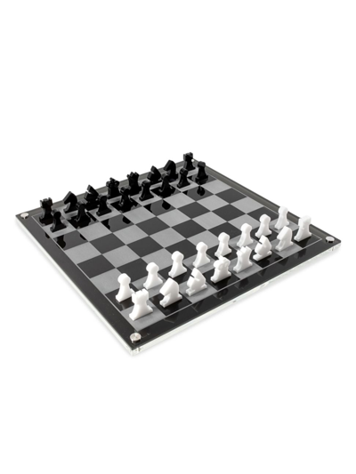 Luxe Dominoes Luxe 2d Chess Set In Black