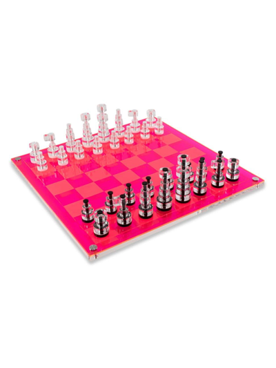 Luxe Dominoes Luxe 3d Chess Set In Pink