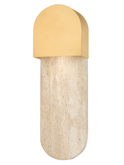 Hudson Valley Lighting Hobart One-light Wall Sconce In Aged Brass