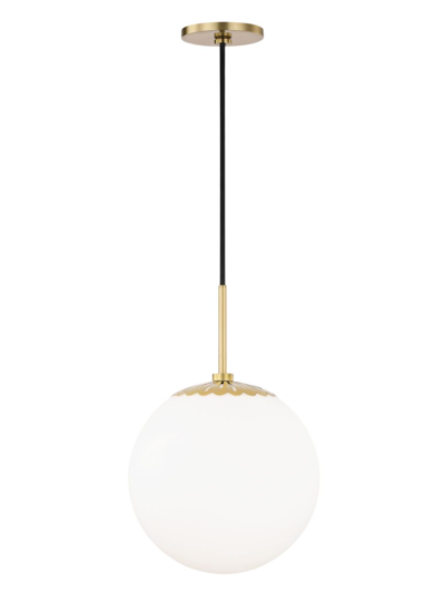 Mitzi Paige Single-light Large Pendant In Aged Brass