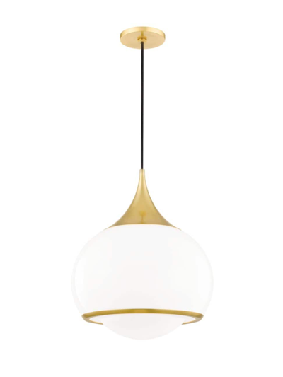 Mitzi Reese Single-light Large Pendant In Aged Brass