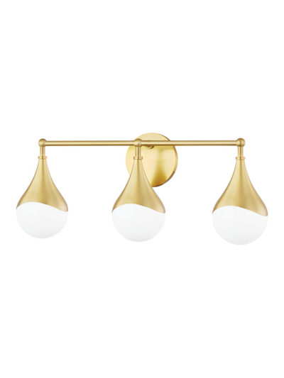 Mitzi Ariana 3-light Bath Bracket In Aged Brass