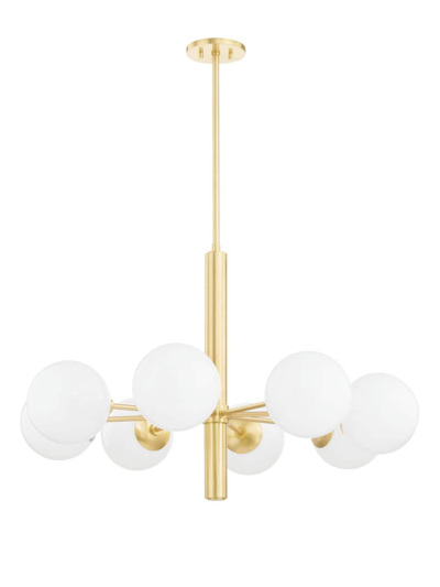 Mitzi Stella 8-light Chandelier In Aged Brass