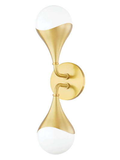 Mitzi Ariana 2-light Bath Bracket In Aged Brass