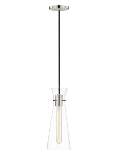 Mitzi Anya Single-light Pendant In Polished Nickel