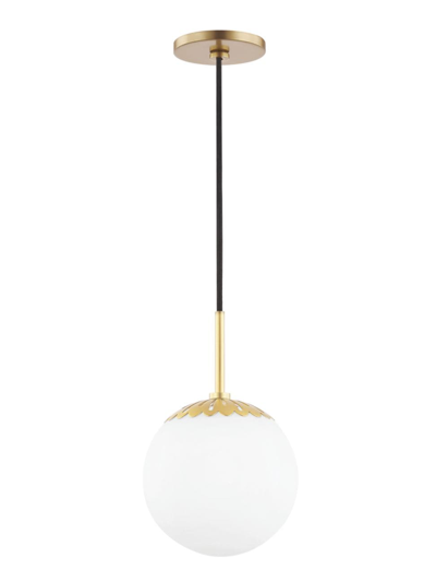 Mitzi Paige Single-light Small Pendant In Aged Brass