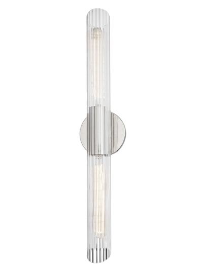 Mitzi Cecily 2-light Large Wall Sconce In Polished Nickel