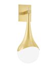 Mitzi Ariana Single-light Wall Sconce In Aged Brass
