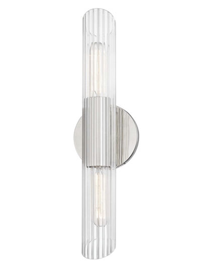 Mitzi Cecily 2-light Small Wall Sconce In Polished Nickel