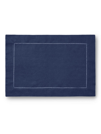 Sferra Festival Linen Placemats, Set Of 4 In Navy