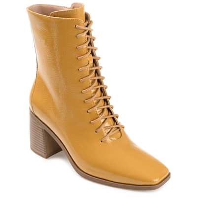 Journee Collection Covva Tru Comfort Foam Bootie In Yellow