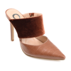 Journee Collection Sutonn Croc Embossed Mule Pump In Brown