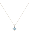Kate Spade Women's Goldtone & Cubic Zirconia Mini Pendant Necklace In Light Sapphire
