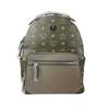 MCM MCM MEN GREEN SEA TURTLE VISETOS COATED CANVAS SMALL BACKPACK