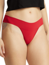 Hanky Panky Women's Breath Natural Rise Thong In Cherryade Red