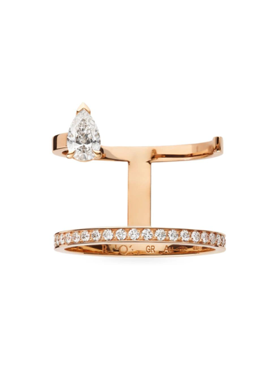 Repossi Women's Serti Sur Vide 18k Pink Gold & 0.56 Tcw Diamonds Ring In Rose Gold
