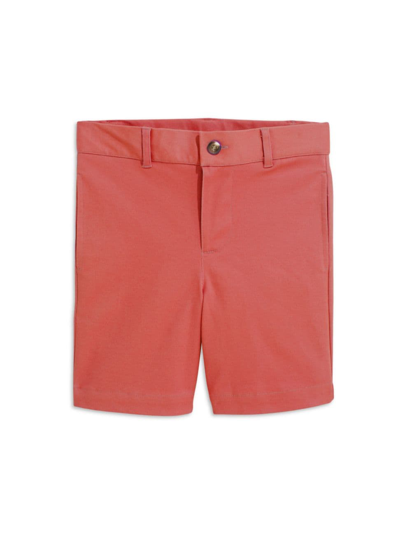 Bella Bliss Kids' Little Boy's & Boy's Twill Wilson Shorts In Rouge Twill