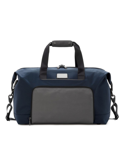 Tumi Alpha Double Expansion Travel Satchel In Navy/gray