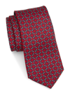Saks Fifth Avenue Men's Collection Silk Medallion Tie In Red