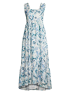 THE LAZY POET WOMEN'S IN THE PURSUIT OF MAGIC MIKA FLORAL SHELL MIDI-DRESS