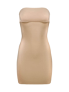 Commando Women's Two-faced Tech Control Strapless Slip Dress In Beige