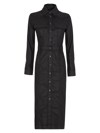 7 FOR ALL MANKIND WOMEN'S COATED MIDI SHIRTDRESS