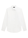 Theory Sylvain Shirt In Structure Knit In White