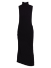 Helmut Lang Women's Deal Boucle Midi-dress In Black