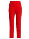 Veronica Beard Women's Honolulu Cropped Pants In Flame Red