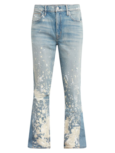 Hudson Men's Walker Paint-splatter Flare Jeans In Painter