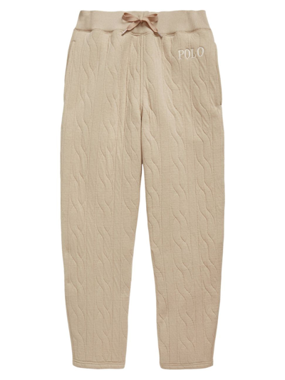 Polo Ralph Lauren Women's Quilted Pull-on Ankle Pants In Ranch Cream