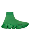 Balenciaga Women's Speed 2.0 Recycled Knit Sneaker In Green